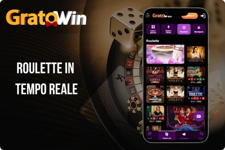Roulette dal vivo su GratoWin casinò